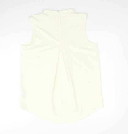 Womens UK Size 12 NEXT Yellow Basic Tank