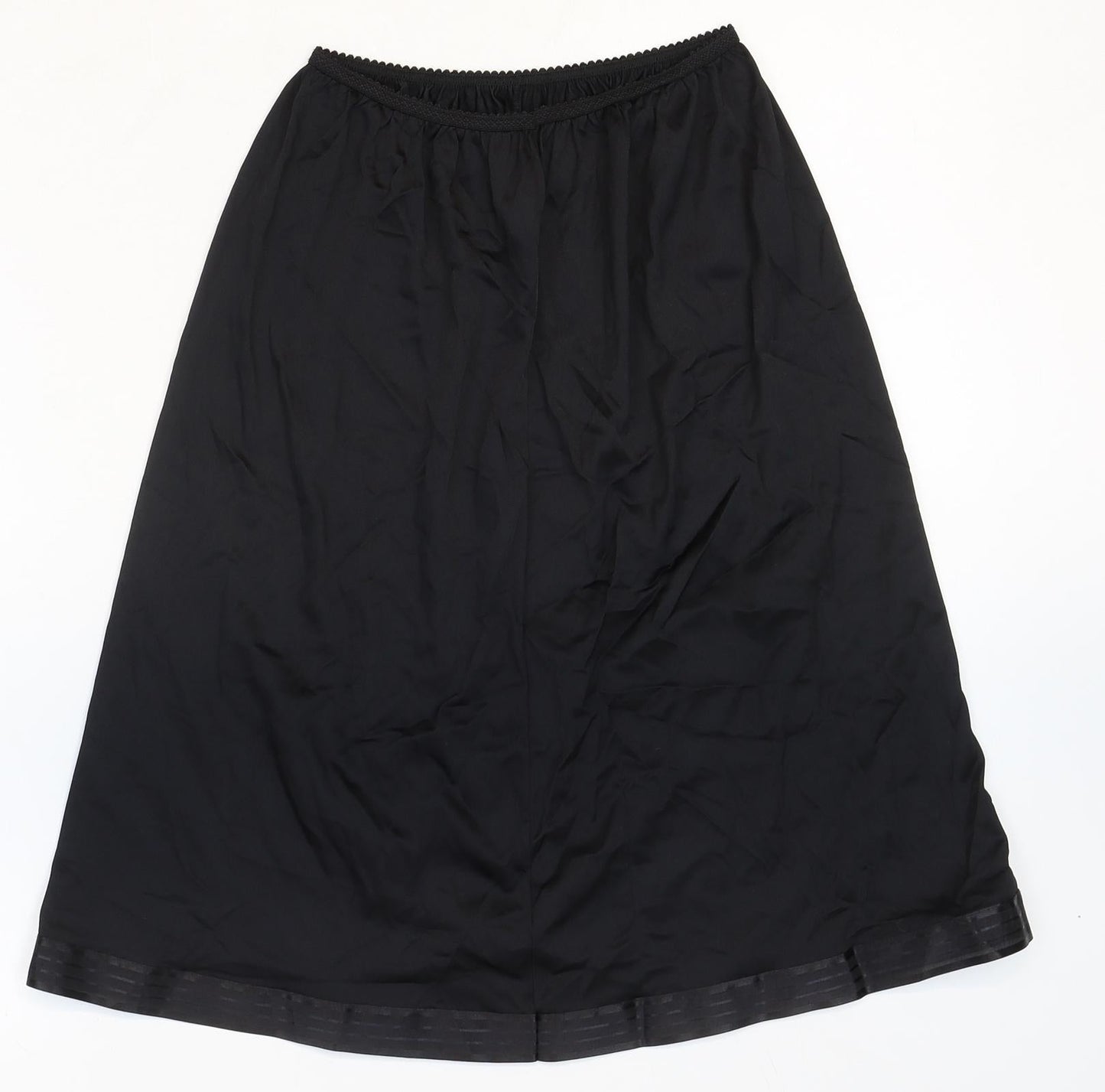 Marks and Spencer Womens Black Polyamide Flare Skirt Size 12