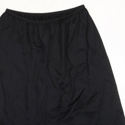 Marks and Spencer Womens Black Polyamide Flare Skirt Size 12