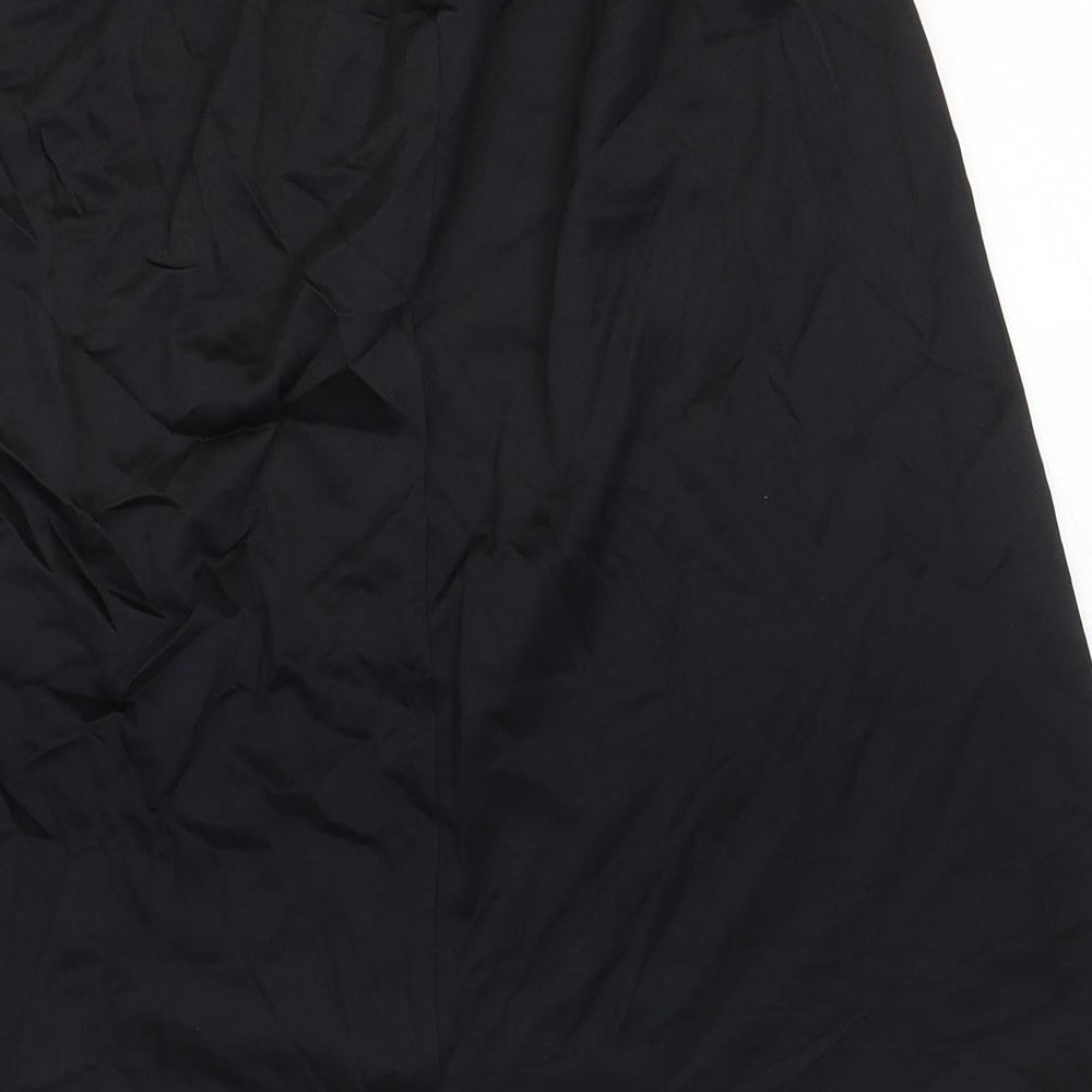 Marks and Spencer Womens Black Polyamide Flare Skirt Size 12