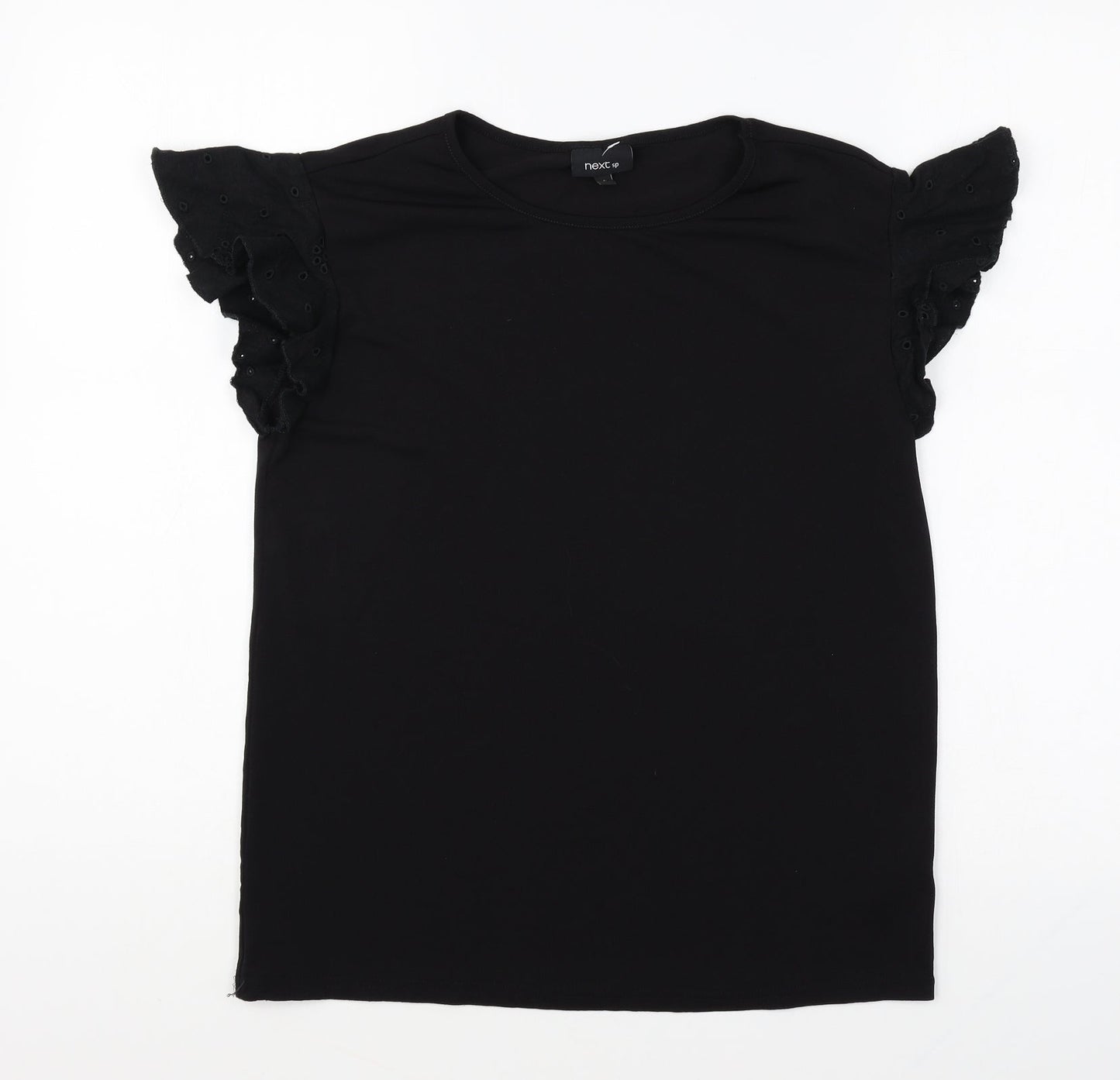 Womens UK Size 6 NEXT Black Basic T-Shirt