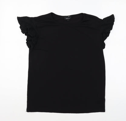Womens UK Size 6 NEXT Black Basic T-Shirt