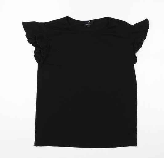 Womens UK Size 6 NEXT Black Basic T-Shirt