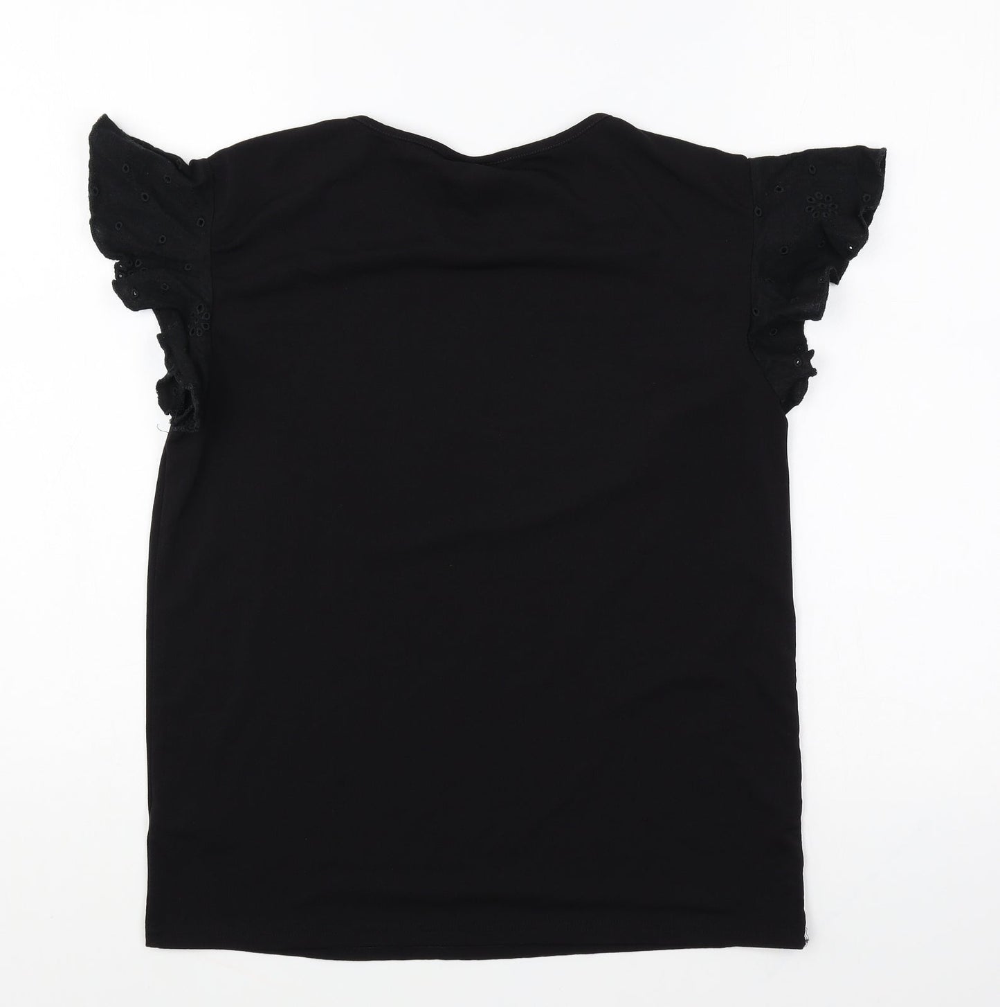 Womens UK Size 6 NEXT Black Basic T-Shirt