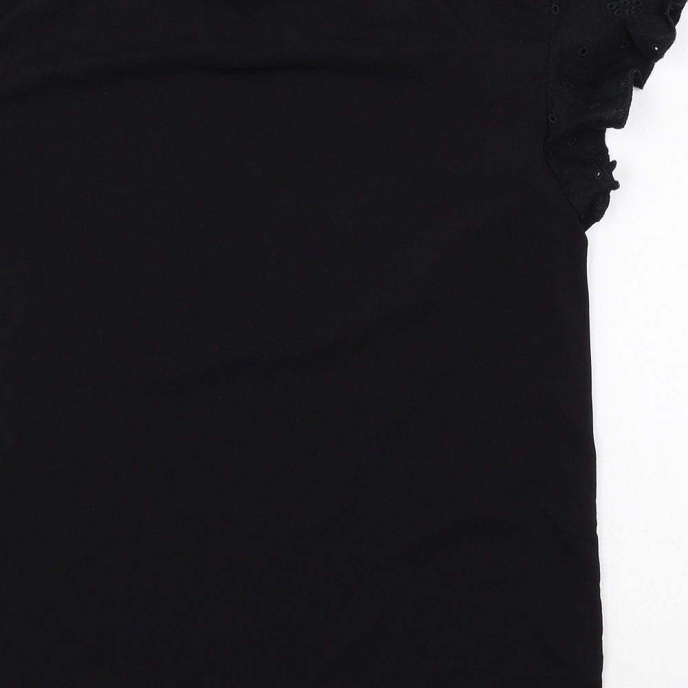 Womens UK Size 6 NEXT Black Basic T-Shirt