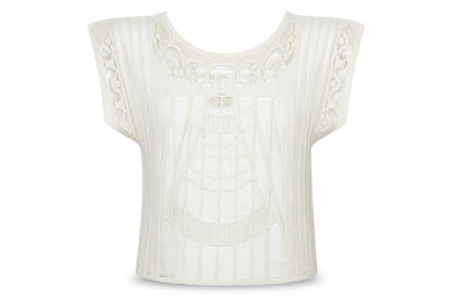New Look Womens White Polyester Basic T-Shirt Size S Round Neck