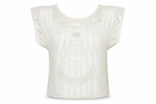 New Look Womens White Polyester Basic T-Shirt Size S Round Neck