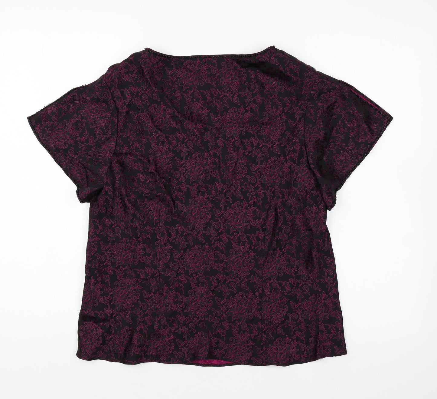 Womens UK Size 16 CC Purple Basic Blouse