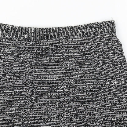 Monki Womens Grey Polyester Mini Skirt Size 8 Zip