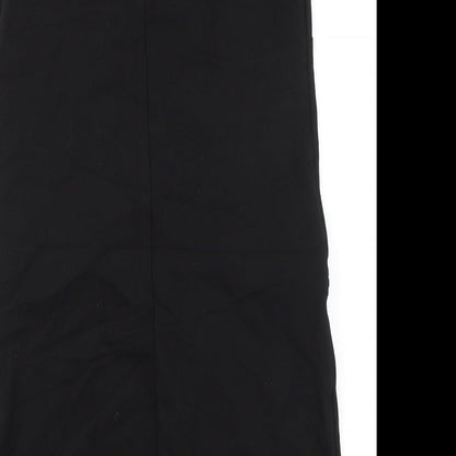 NEXT Womens Black Polyester Tank Dress Size 10 V-Neck Zip