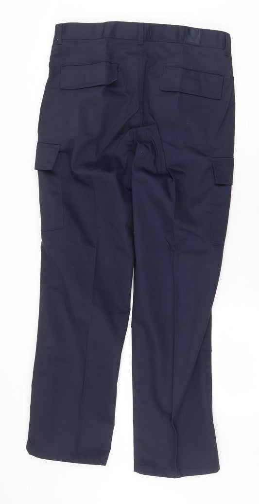 Womens UK Size 8 Uneek Regular Fit Carpenter Blue Trousers