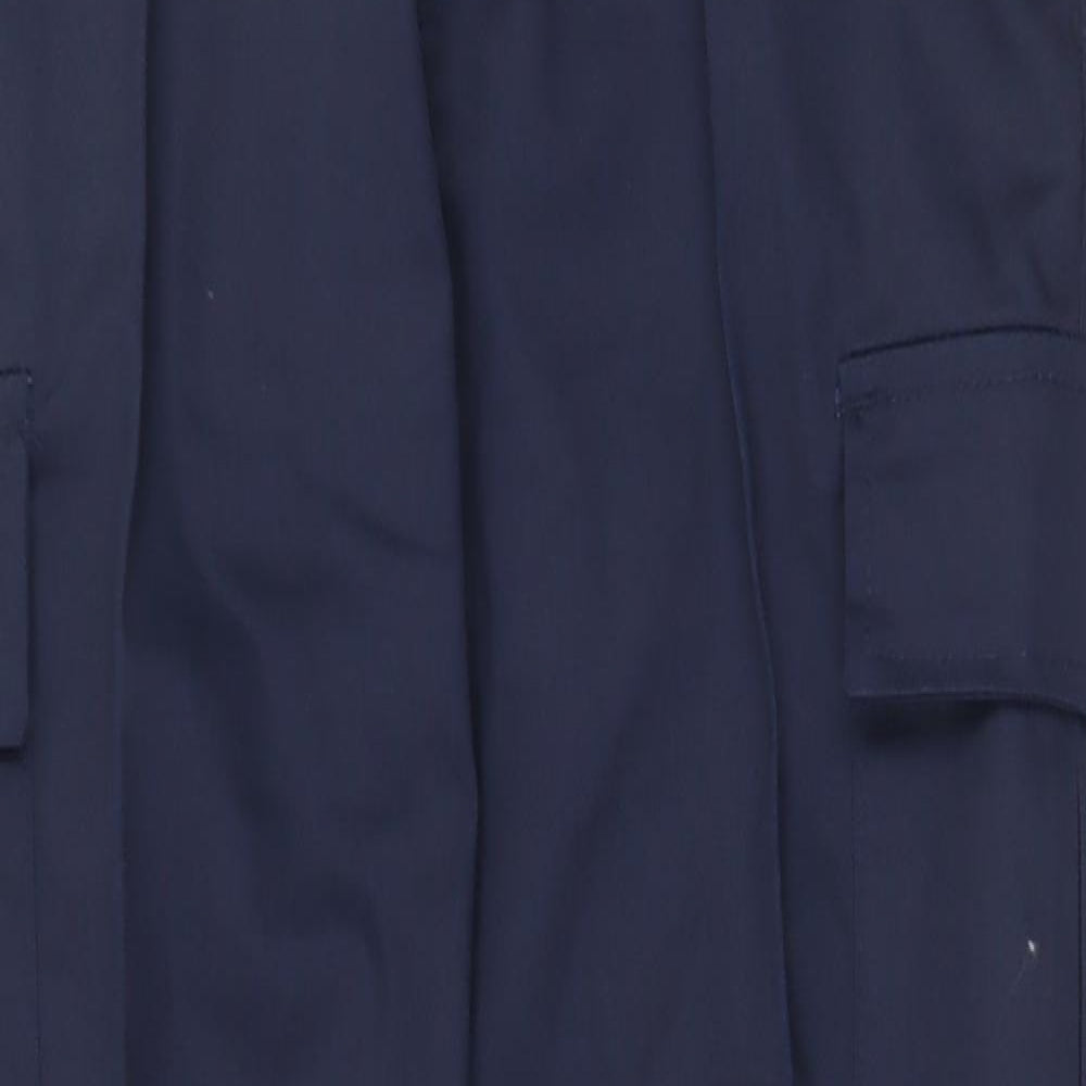 Womens UK Size 8 Uneek Regular Fit Carpenter Blue Trousers