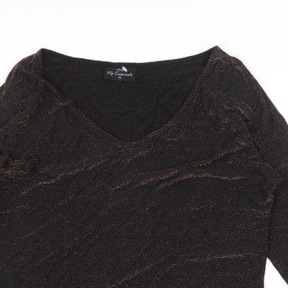 Womens UK Size 12 NEXT Black Basic Blouse