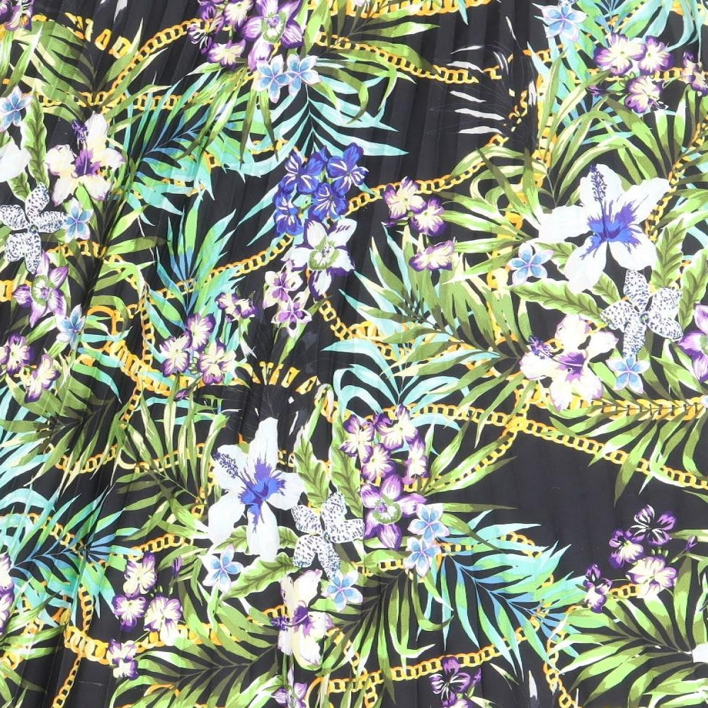 Primark Womens Multicoloured Floral Polyester Flare Skirt Size 8