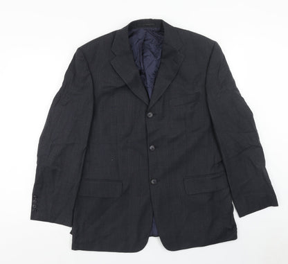 Mens UK Size 42 Preworn Regular Grey Suit Jacket