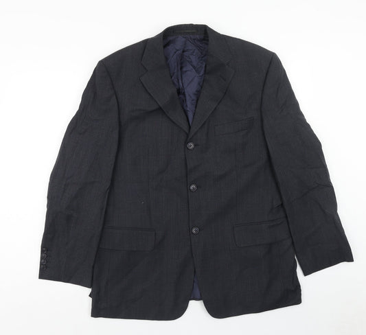 Mens UK Size 42 Preworn Regular Grey Suit Jacket