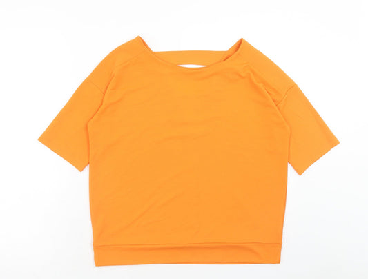 Womens UK Size 10 NEXT Orange Basic T-Shirt