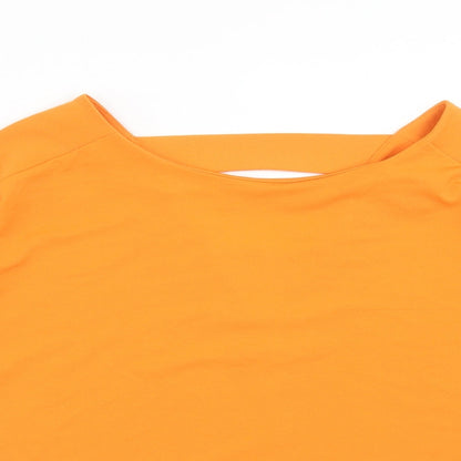 Womens UK Size 10 NEXT Orange Basic T-Shirt