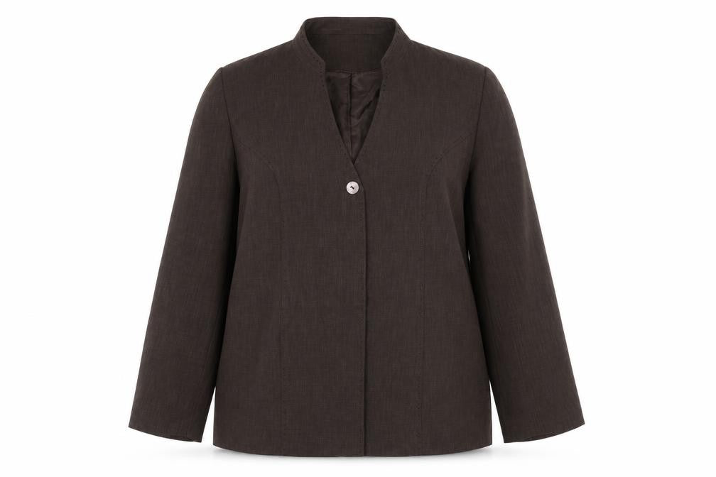 Womens UK Size 20 ELVI Brown Jacket