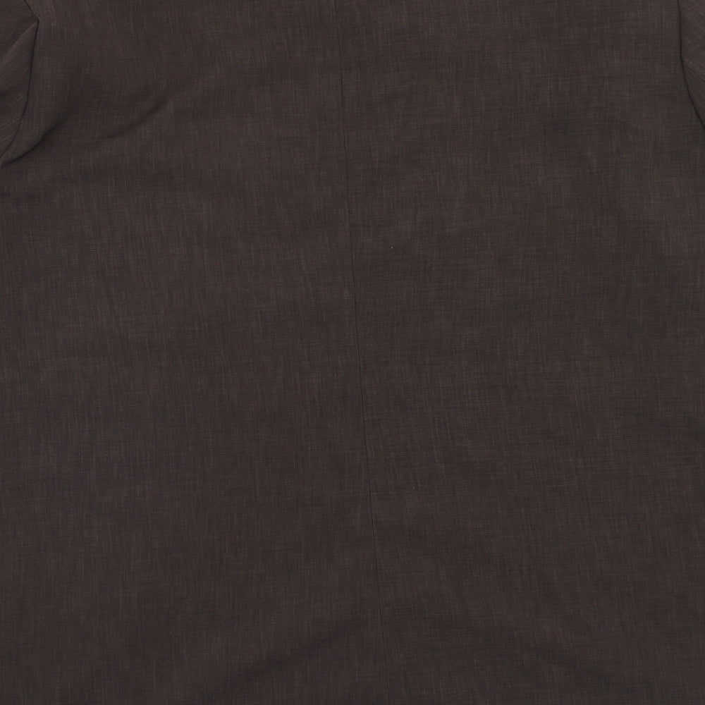 ELVI Womens Brown Jacket Size 20 Button