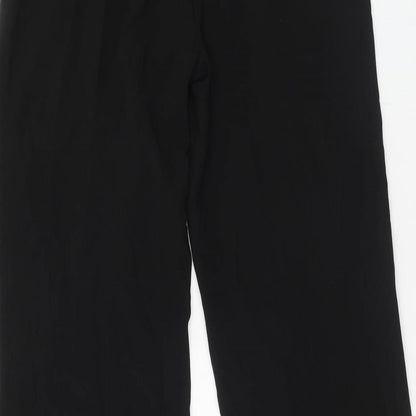 GIV Womens Black Acetate Chino Trousers Size 34 in Regular Zip
