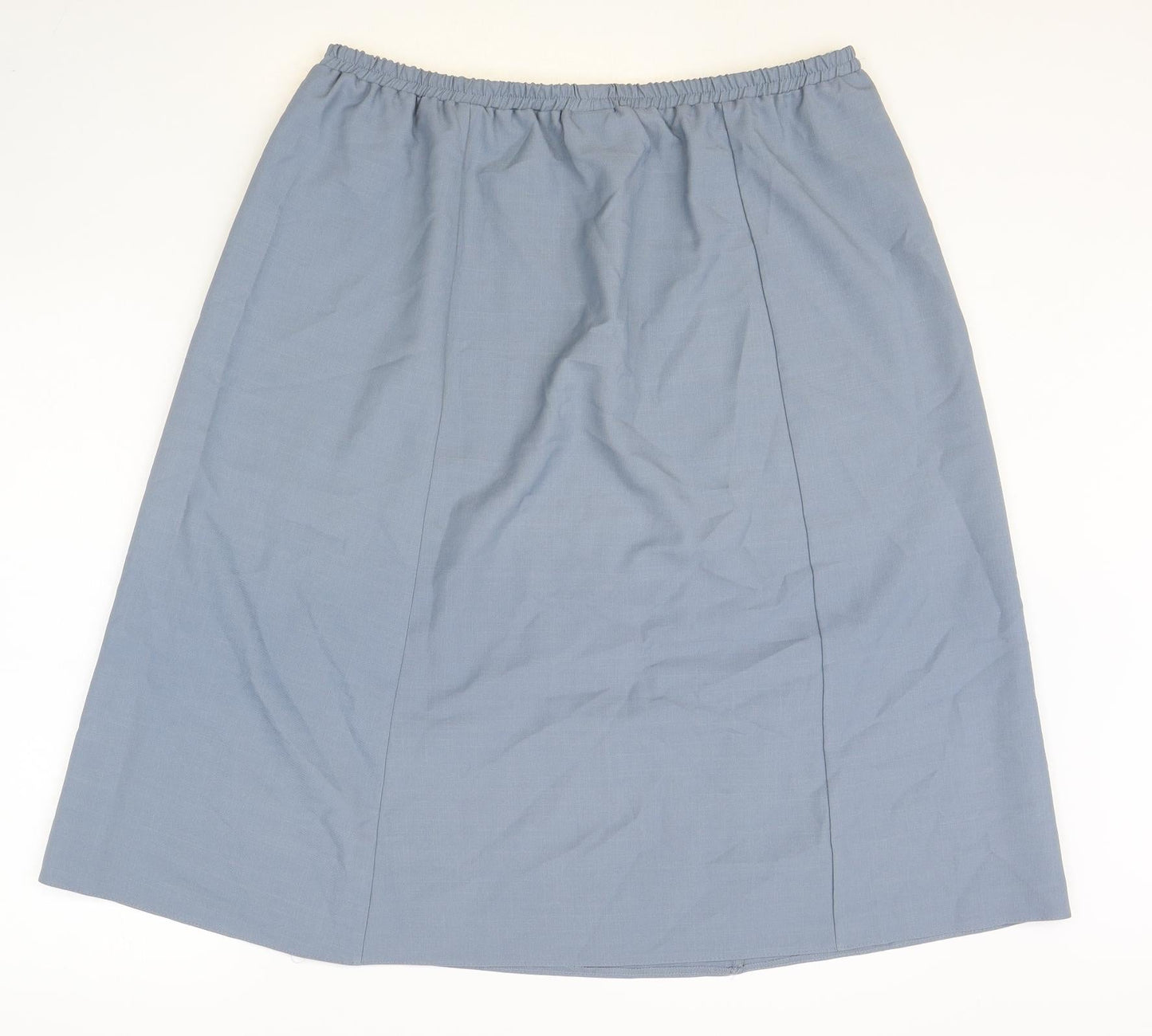 Classics Womens Grey Polyester A-Line Skirt Size 32 in