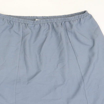 Classics Womens Grey Polyester A-Line Skirt Size 32 in
