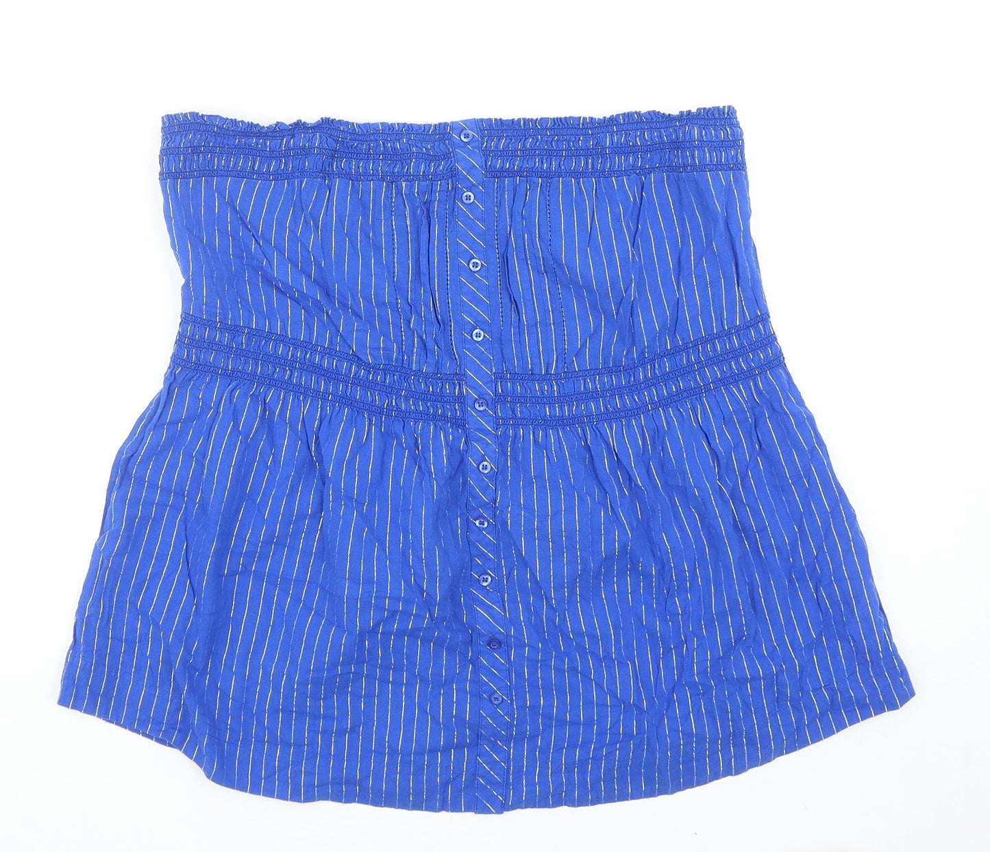 Womens UK Size 16 New Look Blue Basic Blouse
