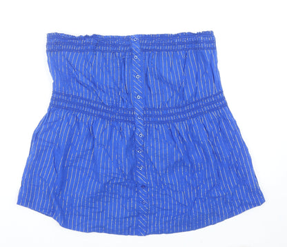Womens UK Size 16 New Look Blue Basic Blouse