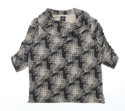 Womens UK Size 12 Tigi Black Basic Blouse