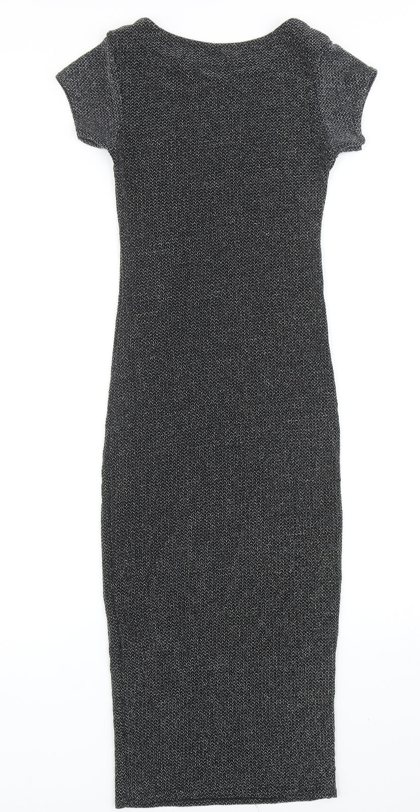 Cameo Rose Womens Black Nylon Bodycon Size S Round Neck Pullover