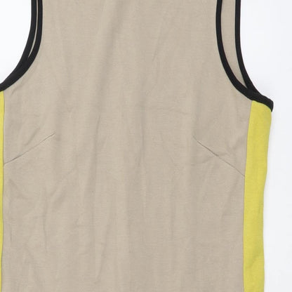 Ann Taylor Womens Multicoloured Colourblock Nylon Mini Size XS Round Neck Zip