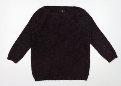 Womens UK Size M Wallis Purple Pullover Jumper