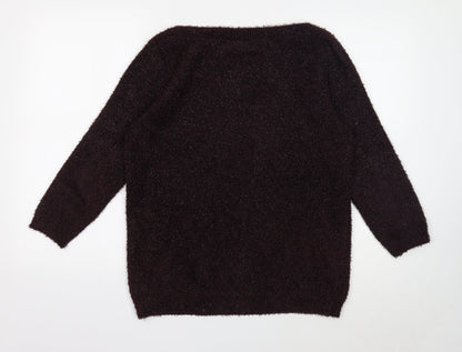 Womens UK Size M Wallis Purple Pullover Jumper