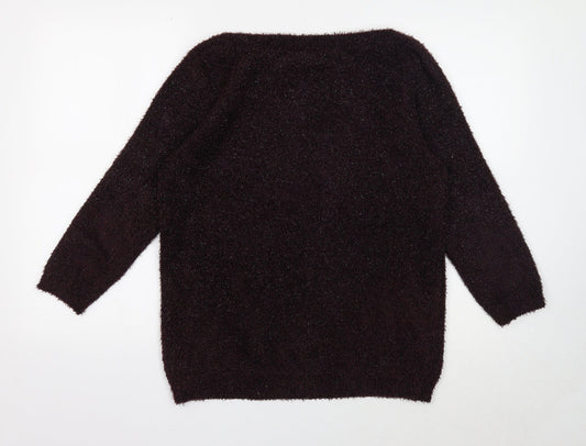 Womens UK Size M Wallis Purple Pullover Jumper