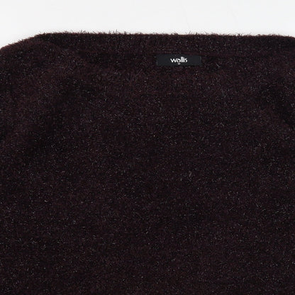 Womens UK Size M Wallis Purple Pullover Jumper
