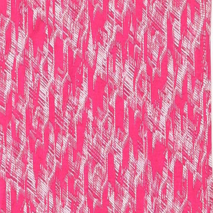 NEXT Womens Pink Geometric Viscose Tank Dress Size 10 Round Neck Pullover