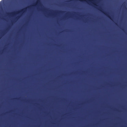 BANCO Mens Blue Cotton Button-Up Size S Collared Button