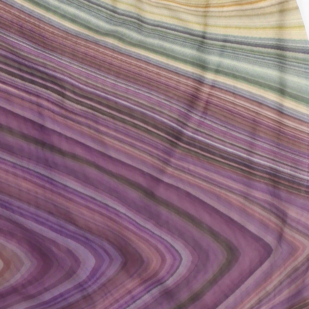 SheIn Womens Multicoloured Geometric Polyester Bandage Skirt Size S