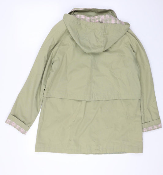 Damart Womens Green Jacket Size 12 Zip