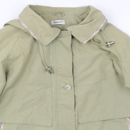 Damart Womens Green Jacket Size 12 Zip