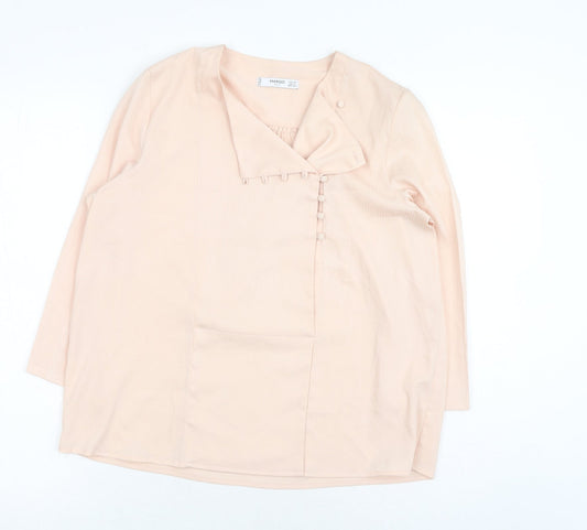 Womens UK Size XS Oasis Pink Basic Blouse