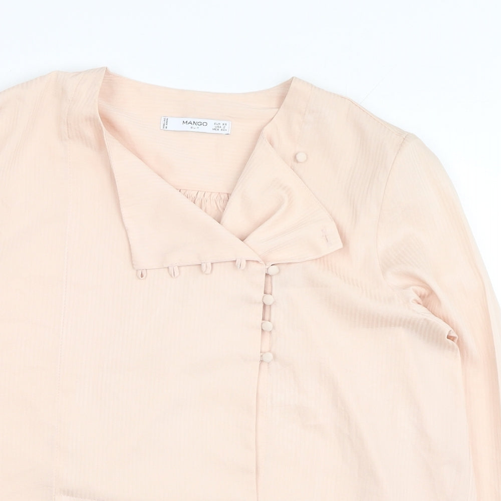 Womens UK Size XS Oasis Pink Basic Blouse