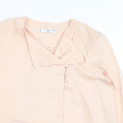 Womens UK Size XS Oasis Pink Basic Blouse