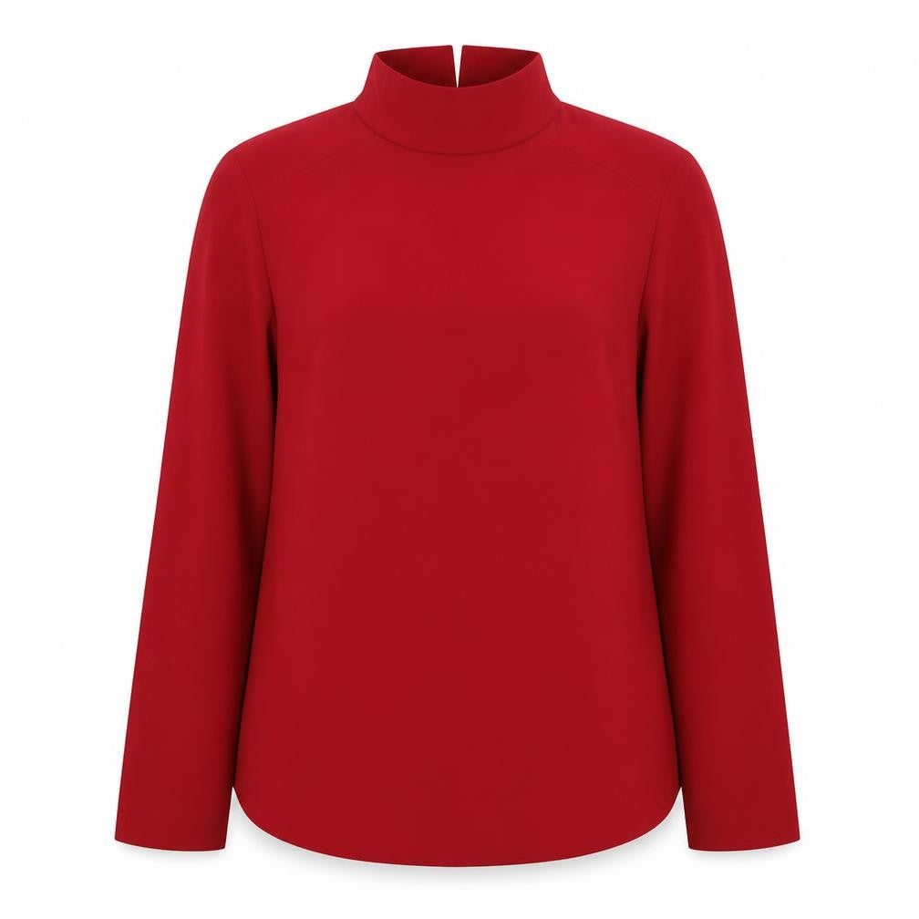 Womens UK Size 10 Atmosphere Red Basic Blouse