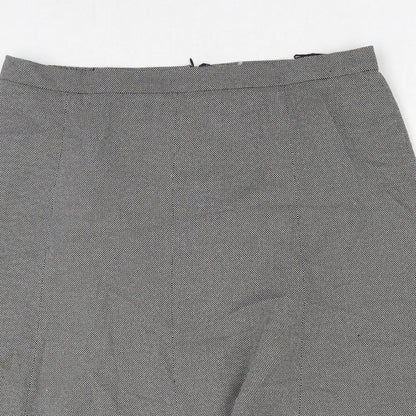 Damart Womens Grey Polyester Swing Skirt Size 36 in