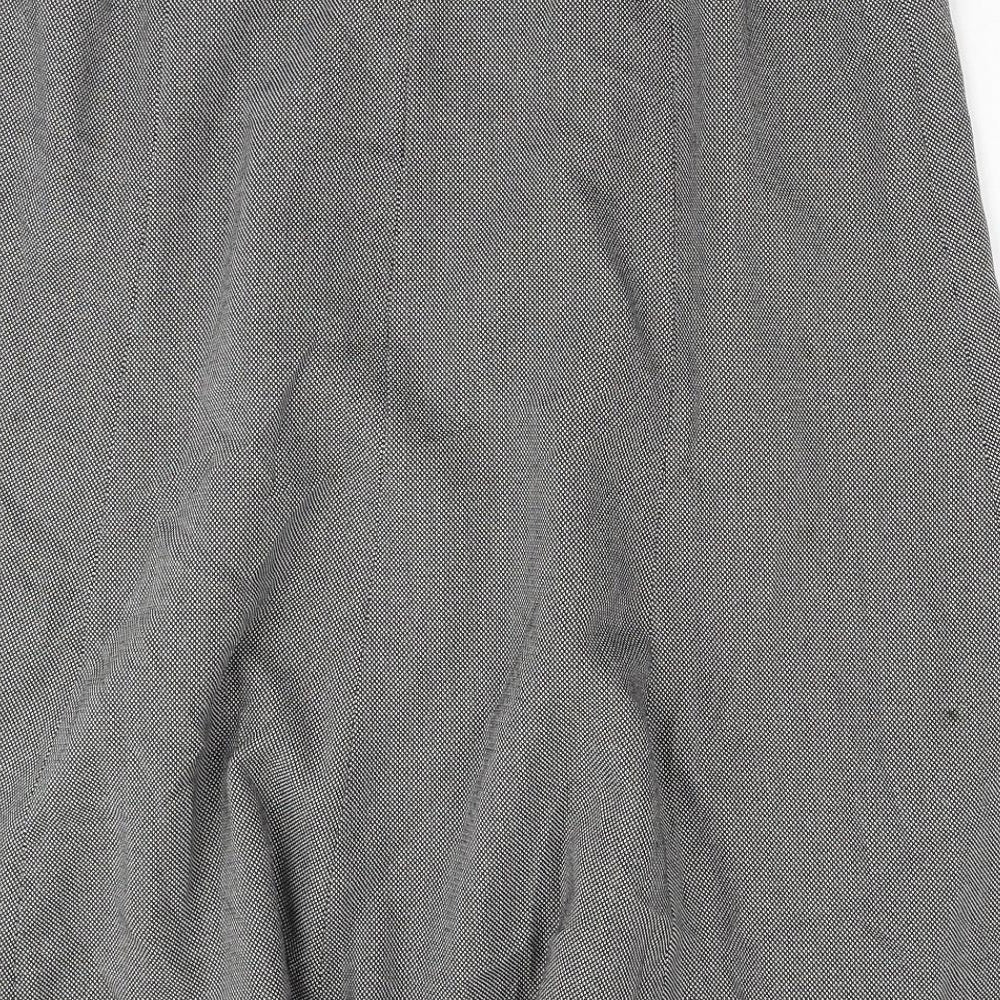 Damart Womens Grey Polyester Swing Skirt Size 36 in