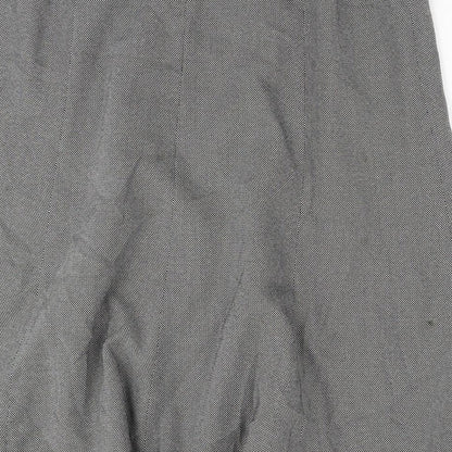 Damart Womens Grey Polyester Swing Skirt Size 36 in