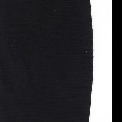 New Look Womens Black Polyester Straight & Pencil Skirt Size 8