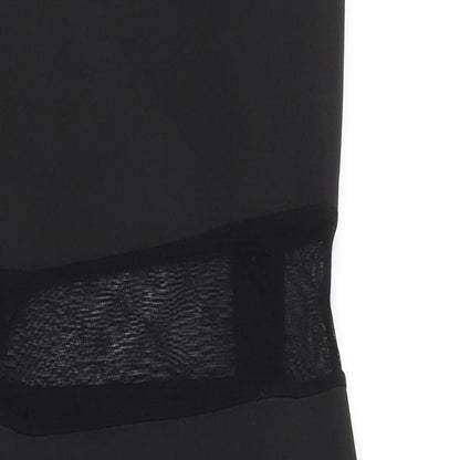 Missguided Womens Black Viscose Bodycon Size 10 Scoop Neck Pullover - Mesh Panels